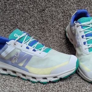 On Cloudvista Running Trail Sneakers Shoes Men's 11.5 Creek Mint Yellow Blue